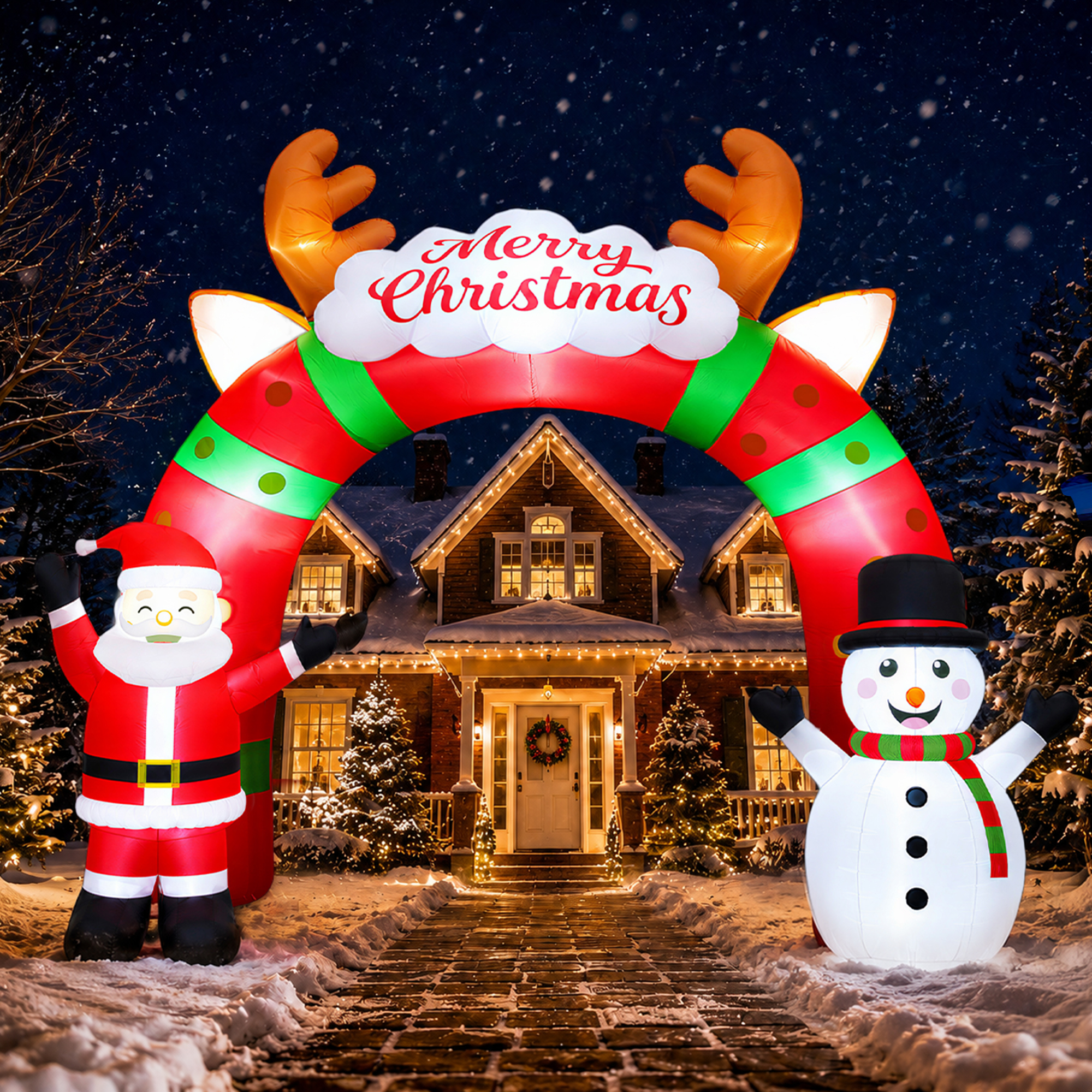 Knoaia family holiday display